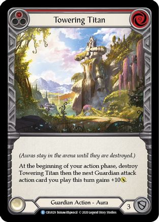 Towering Titan (Red) (CRU029) - Crucible of War Unlimited Edition