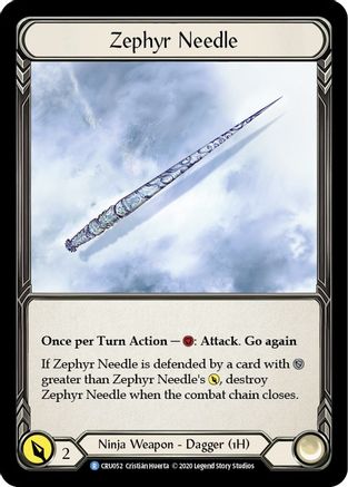 Zephyr Needle (Reverse) (CRU052) - Crucible of War Unlimited Edition