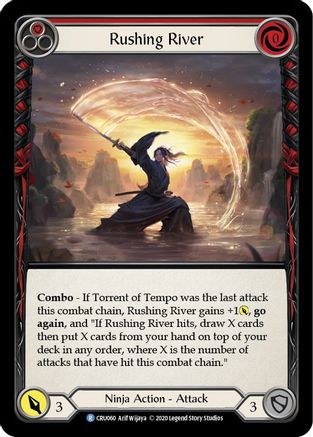 Rushing River (Red) (CRU060) - Crucible of War Unlimited Edition Rainbow Foil