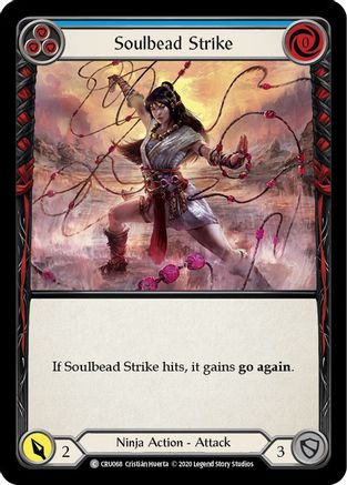 Soulbead Strike (Blue) (CRU068) - Crucible of War 1st Edition Rainbow Foil