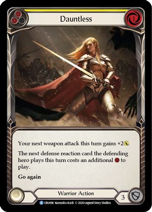 Dauntless (Yellow) (CRU086) - Crucible of War Unlimited Edition
