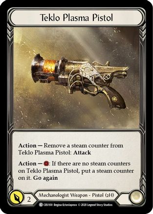 Teklo Plasma Pistol (CRU100) - Crucible of War Unlimited Edition Rainbow Foil