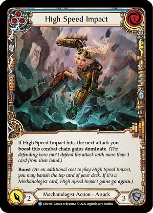High Speed Impact (Blue) (CRU108) - Crucible of War Unlimited Edition