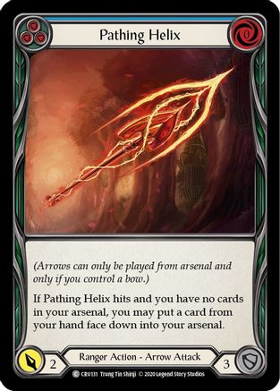 Pathing Helix (Blue) (CRU131) - Crucible of War Unlimited Edition Rainbow Foil