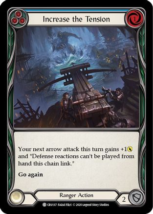 Increase the Tension (Blue) (CRU137) - Crucible of War Unlimited Edition Rainbow Foil