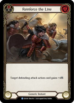 Reinforce the Line (Red) (CRU189) - Crucible of War Unlimited Edition