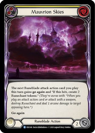 Mauvrion Skies (Yellow) (CRU146) - Crucible of War Unlimited Edition