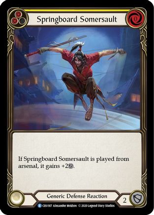 Springboard Somersault (CRU187) - Crucible of War 1st Edition Rainbow Foil