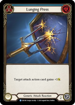 Lunging Press (CRU186) - Crucible of War Unlimited Edition Rainbow Foil