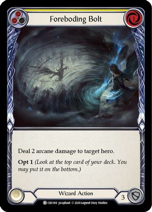 Foreboding Bolt (Yellow) (CRU169) - Crucible of War Unlimited Edition