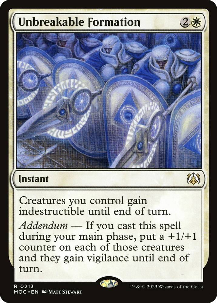 Unbreakable Formation [March of the Machine Commander]