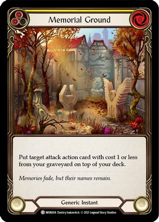 Memorial Ground (Yellow) (MON304) - Monarch Unlimited Edition Rainbow Foil