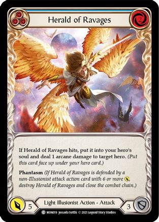 Herald of Ravages (Blue) (MON019) - Monarch Unlimited Edition