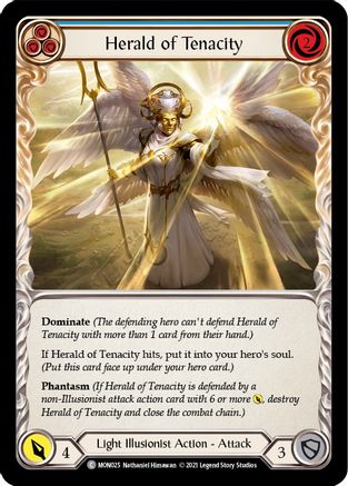 Herald of Tenacity (Blue) (MON025) - Monarch Unlimited Edition