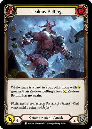 Zealous Belting (Yellow) (MON294) - Monarch Unlimited Edition