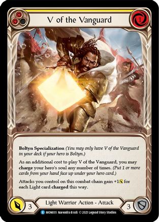 V of the Vanguard (MON035) - Monarch 1st Edition Rainbow Foil
