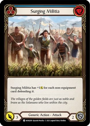 Surging Militia (Blue) (MON289) - Monarch 1st Edition