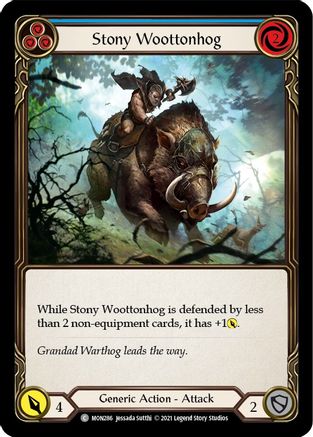 Stony Woottonhog (Blue) (MON286) - Monarch 1st Edition
