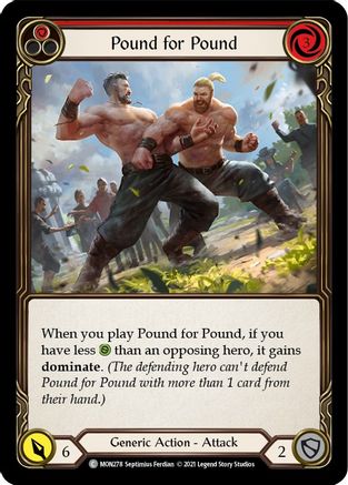 Pound for Pound (Red) (MON278) - Monarch Unlimited Edition Rainbow Foil