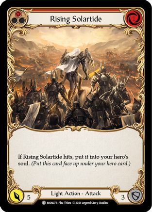 Rising Solartide (Red) (MON078) - Monarch 1st Edition