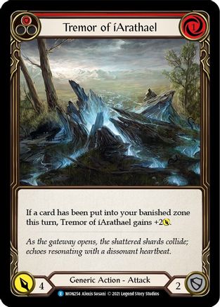 Tremor of iArathael (Red) (MON254) - Monarch Unlimited Edition Rainbow Foil