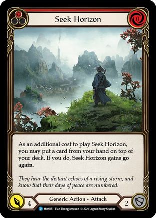 Seek Horizon (Red) (MON251) - Monarch Unlimited Edition Rainbow Foil