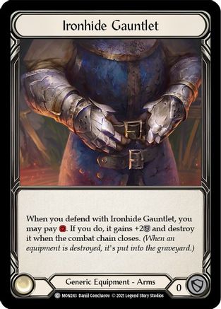 Ironhide Gauntlet (MON243) - Monarch Unlimited Edition Rainbow Foil