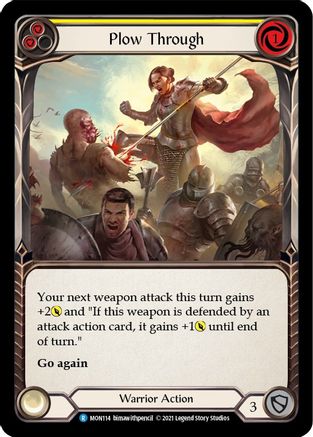 Plow Through (Yellow) (MON114) - Monarch Unlimited Edition Rainbow Foil
