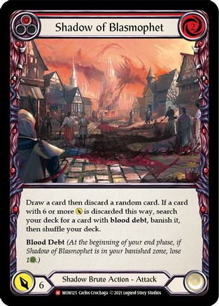 Shadow of Blasmophet (MON125) - Monarch 1st Edition Rainbow Foil