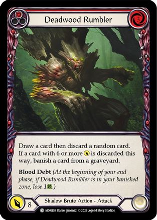 Deadwood Rumbler (Red) (MON138) - Monarch Unlimited Edition