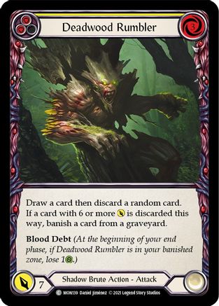 Deadwood Rumbler (Yellow) (MON139) - Monarch Unlimited Edition Rainbow Foil