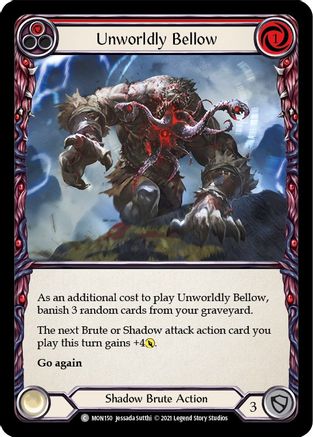 Unworldly Bellow (Red) (MON150) - Monarch 1st Edition