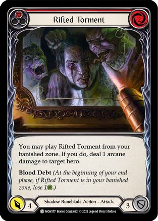 Rifted Torment (Red) (MON177) - Monarch Unlimited Edition