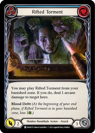 Rifted Torment (Blue) (MON179) - Monarch Unlimited Edition