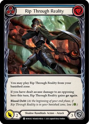 Rip Through Reality (Blue) (MON182) - Monarch 1st Edition