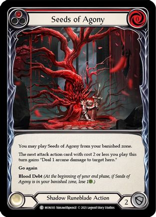Seeds of Agony (Red) (MON183) - Monarch Unlimited Edition
