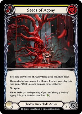 Seeds of Agony (Yellow) (MON184) - Monarch Unlimited Edition