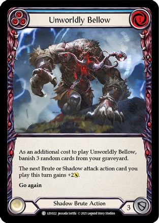 Unworldly Bellow (Blue) (LEV022) - Blitz Deck: Monarch - Levia