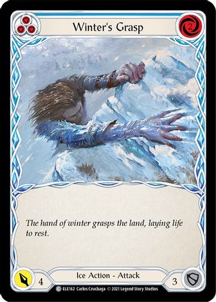 Winter's Grasp (Blue) (ELE162) - Tales of Aria Unlimited Edition