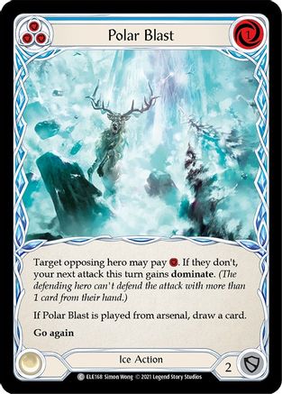 Polar Blast (Blue) (ELE168) - Tales of Aria Unlimited Edition Rainbow Foil