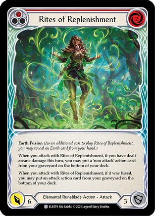 Rites of Replenishment (Red) (ELE079) - Tales of Aria 1st Edition Rainbow Foil