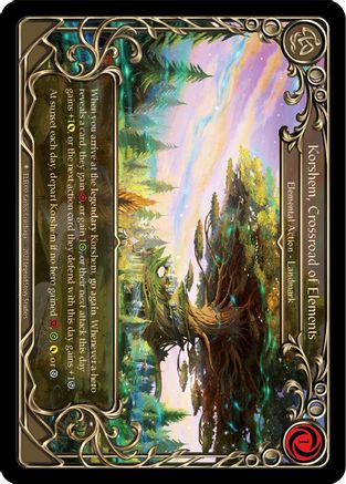 Korshem, Crossroad of Elements (ELE000) - Tales of Aria Unlimited Edition Rainbow Foil