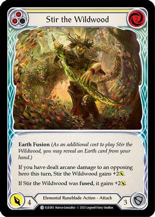 Stir the Wildwood (Yellow) (ELE083) - Tales of Aria Unlimited Edition Rainbow Foil
