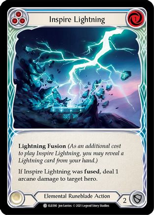 Inspire Lightning (Blue) (ELE090) - Tales of Aria Unlimited Edition