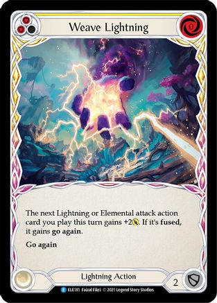 Weave Lightning (Yellow) (ELE181) - Tales of Aria Unlimited Edition