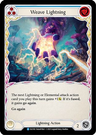 Weave Lightning (Blue) (ELE182) - Tales of Aria 1st Edition