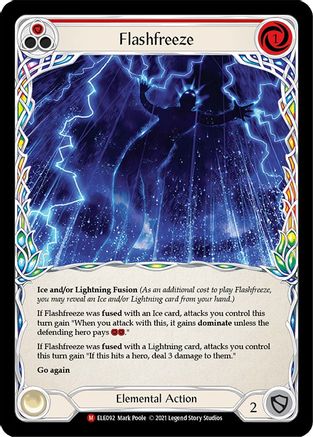 Flashfreeze (ELE092) - Tales of Aria Unlimited Edition Rainbow Foil