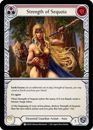 Strength of Sequoia (Red) (ELE028) - Tales of Aria 1st Edition