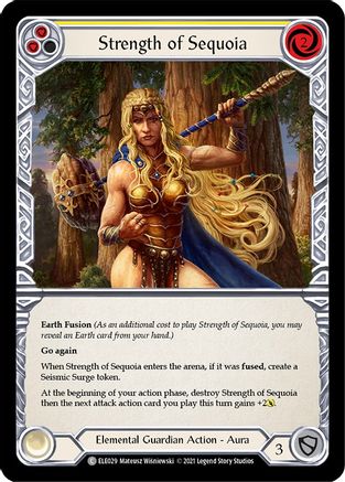 Strength of Sequoia (Yellow) (ELE029) - Tales of Aria 1st Edition