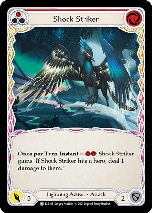 Shock Striker (Red) (ELE195) - Tales of Aria 1st Edition